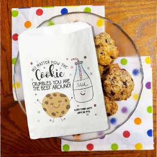 chocolate chip no matter how the cookie crumbles  favor bag