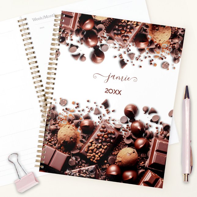 Chocolate Chocoholic Cocoa Sweets Modern Name Planner (Chocolate Chocoholic Cocoa Sweets Modern Name Planner)