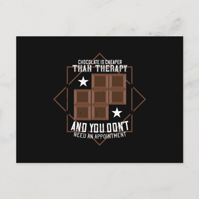 Chocolate - Chocolate Is Cheaper Postcard (Front)