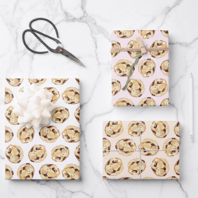 Chocolate Chunk Cookie Wrapping Paper (Front)