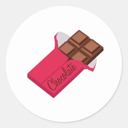 Chocolate Classic Round Sticker