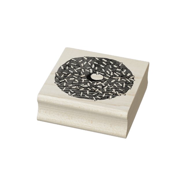 Chocolate Coconut Donut Doughnut Breakfast Stamp (Stamp)