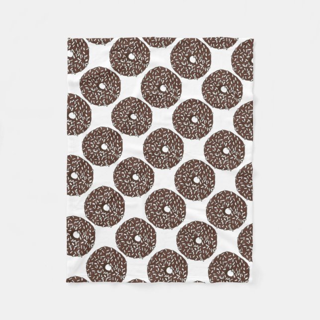 Chocolate Coconut Donut Doughnut Foodie Blanket (Front)