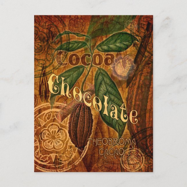 Chocolate Collage Postcard (Front)
