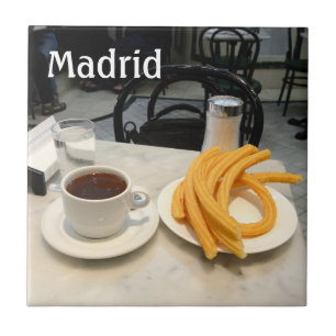 chocolate con churros Tile