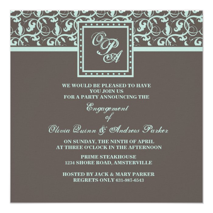 Chocolate Concerto Invitation