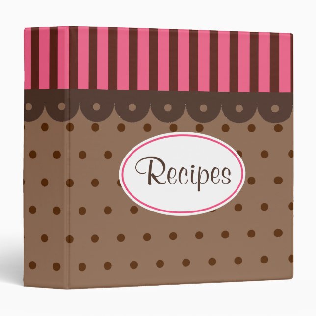 Chocolate Cookbook Kitchen Recipe Binder Gift (Front/Spine)