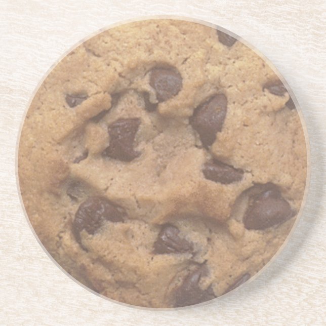 Chocolate cookie drink coaster (Front)