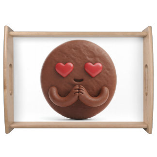 Chocolate Cookie in Love, Heart Eyes Serving Tray