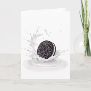 Chocolate Cookie in Milk Splash Card