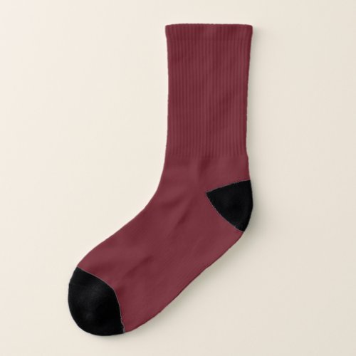 Chocolate Cosmos Solid Plain Color Socks