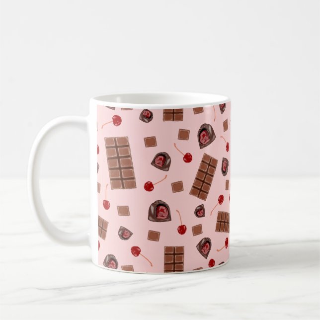 Chocolate-Covered Cherries Coffee Mug (Left)