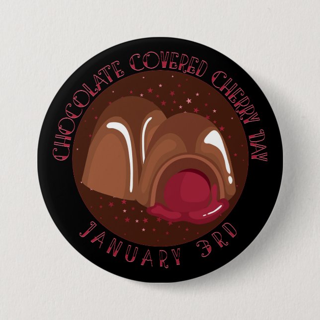 Chocolate Covered Cherry Cordials Button (Front)