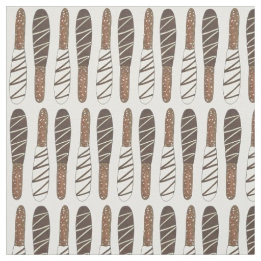 Chocolate Covered Dipped Pretzel Rods Sticks Salty Fabric