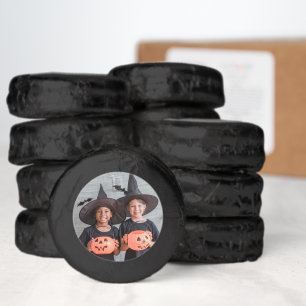 Chocolate Covered Personalized Halloween Photo Dipped Oreo Cookie Favors