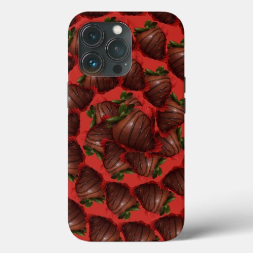 Chocolate Covered Strawberries iPhone 13 Pro Case