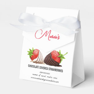 Chocolate Covered Strawberries Catering Favor Boxes