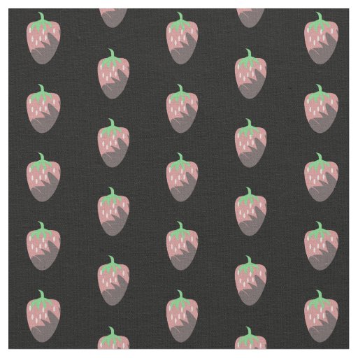 Chocolate Covered Strawberries Dipped Pink Black Fabric