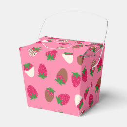 Chocolate Covered Strawberries Favor / Treat Box
