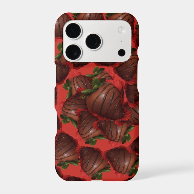 Chocolate Covered Strawberries iPhone Case (Back)