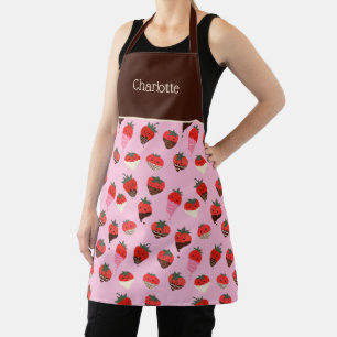 Chocolate Covered Strawberries Love Apron