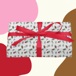 Chocolate Covered Strawberries Wrapping Paper