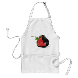 Chocolate Covered Strawberry Adult Apron