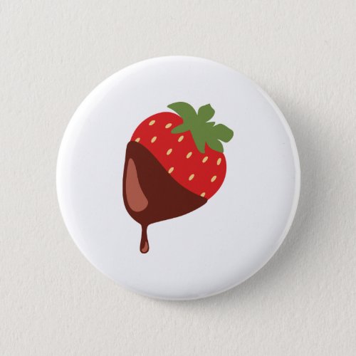 Chocolate Covered Strawberry Button