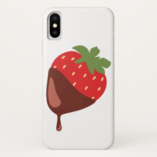 Chocolate Covered Strawberry iPhone X Case
