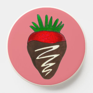 Chocolate Covered Strawberry Valentine's Day Berry PopSocket