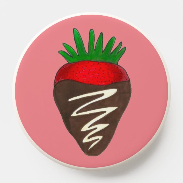 Chocolate Covered Strawberry Valentine's Day Berry PopSocket (Popsocket)