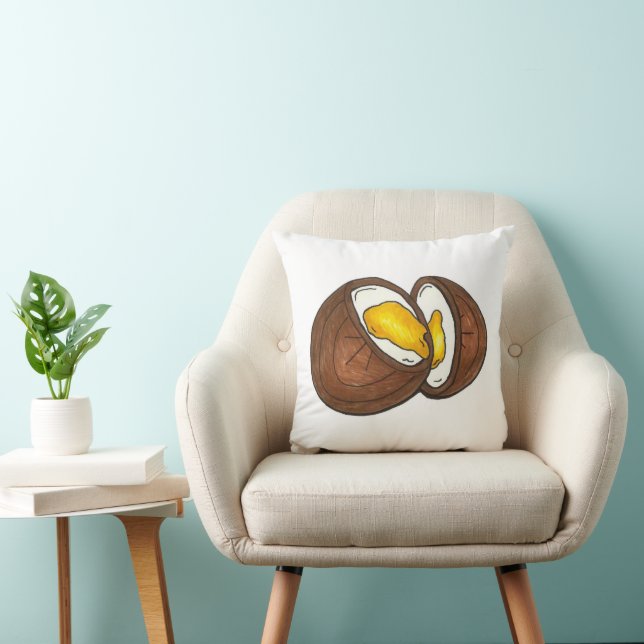 Chocolate Cream Creme Eggs Easter Candy Throw Pillow (Chair)