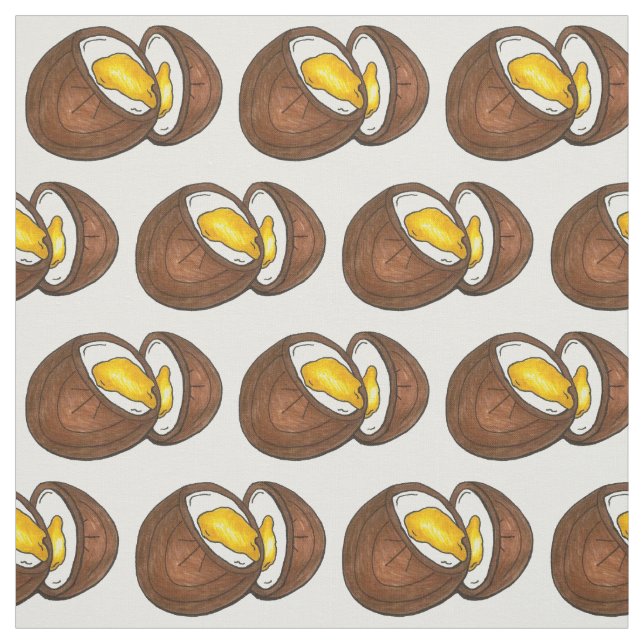 Chocolate Cream Easter Basket Candy Creme Egg Fabric (Swatch)