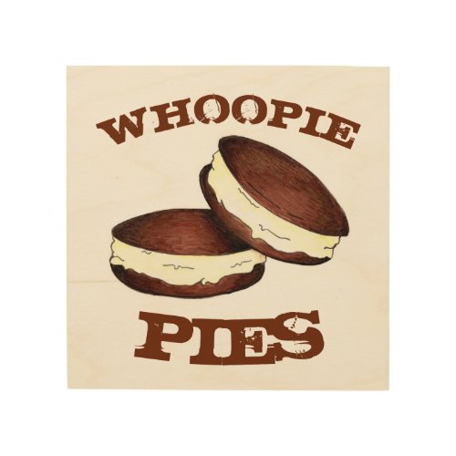 Chocolate Cream Whoopie Pies PA Dutch Kitchen Food Wood Wall Art