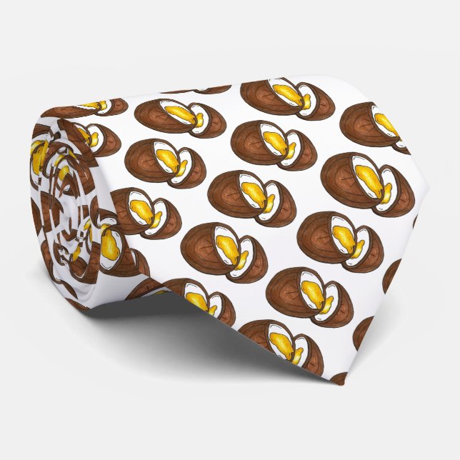 Chocolate Creme Cream Egg Eggs Easter Candy Tie (Rolled)
