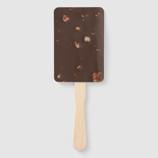 Chocolate Crunch Ice Cream Bar Hand Fan (Front)