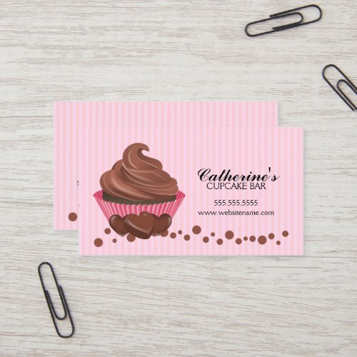 Chocolate Cupcake Bakery  Business Cards