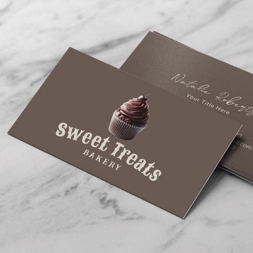 Chocolate Cupcake Cake  Sweet Treats Bakery  Business Card