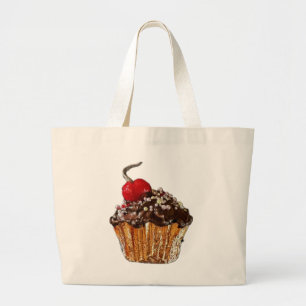 Chocolate cupcake Canvas tote