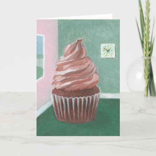 Chocolate Cupcake Card