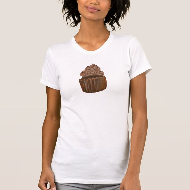 Chocolate Cupcake Cute Bakery Sweet Graphic  T-Shirt (Front)