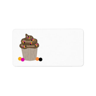 Chocolate Cupcake Label