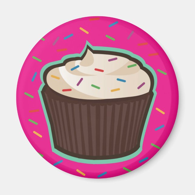 Chocolate Cupcake Magnet (Front)