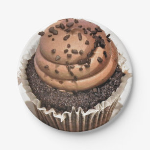 Chocolate Cupcake Paper Plates