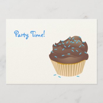 Chocolate Cupcake Party Invitation by flopsock at Zazzle