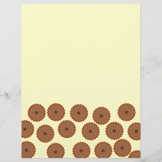 Chocolate Cupcake Pattern. (Back)