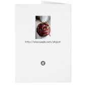 Chocolate Cupcake Photograph Card (Back)