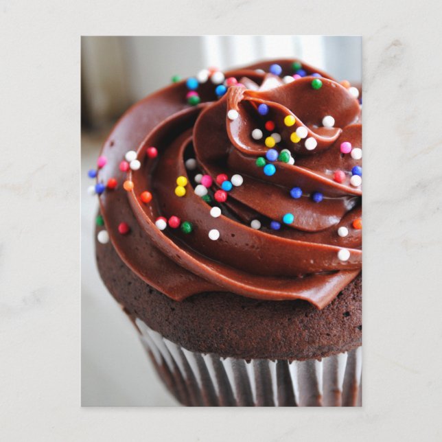 Chocolate Cupcake  Photograph Post Card (Front)