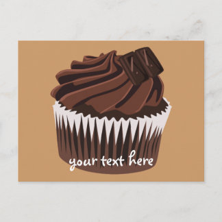 Chocolate Cupcake Postcard