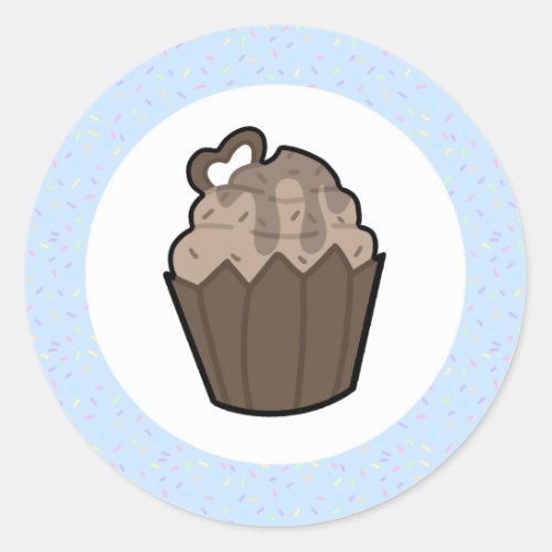 Chocolate Cupcake Sticker